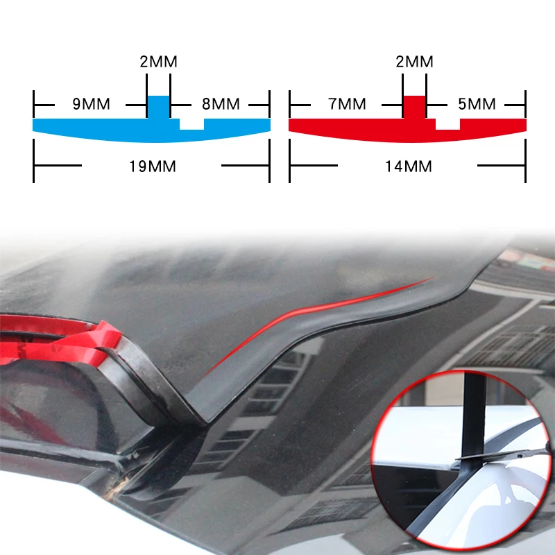 

Car Front Rear Windshield Sticker Car Window Sealant Rubber Sunroof Triangular Window Sealed Strips Seal Trim Auto Accessories