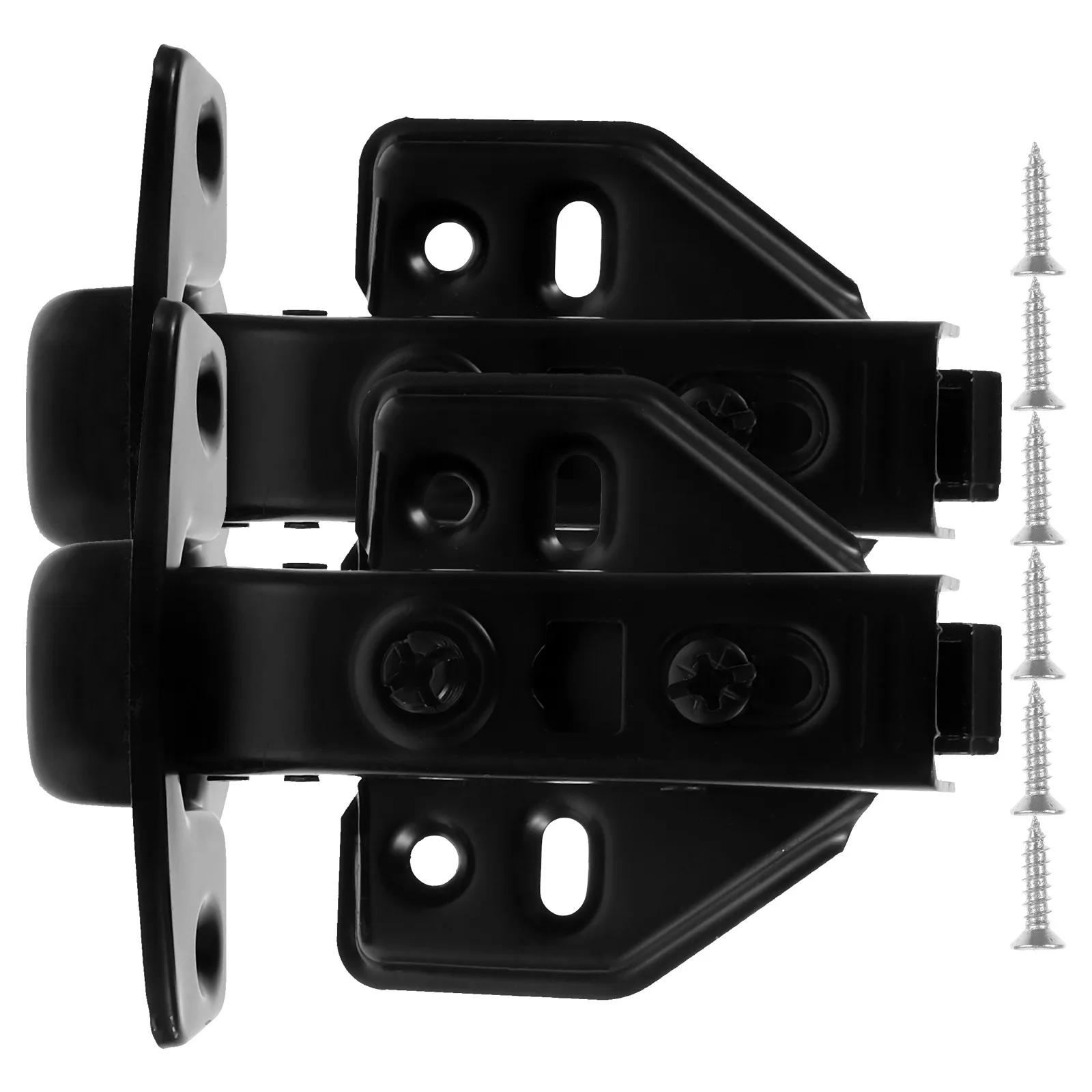 

2Pcs Black Hinges Self Black Cabinet Hinges Closing Damping Full Overlay Pivot Glass Door Cabinet Doors Replacement Hardware