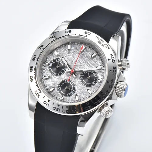 남성용 스포츠 레이싱 드라이버 시계, 사파이어 글래스 쿼츠 무브먼트 실리콘 시계, 39mm, VK63 