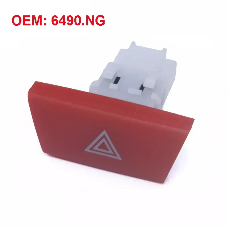 Warning Hazard Light Emergency Button Switch 6490.NG for Citroen C1 Peugeot 107 Toyota Aygo Warning Emergency Lamp Switch