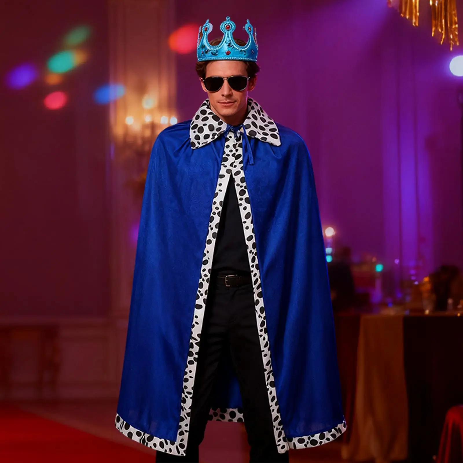 キングケープとクラウンコスチュームアクセサリー ハロウィン用 多機能