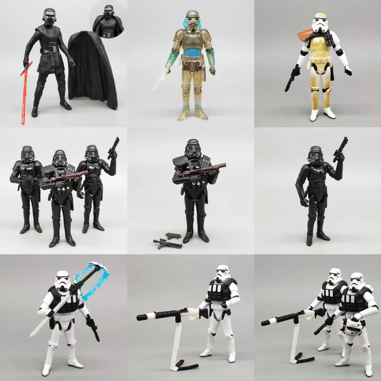 3,75 Zoll Star Wars Gashapon Actionfiguren Sammlerstück Darth Vader Imperial Stormtrooper Gelenke Bewegliches Modell Niedliches Kinderspielzeug