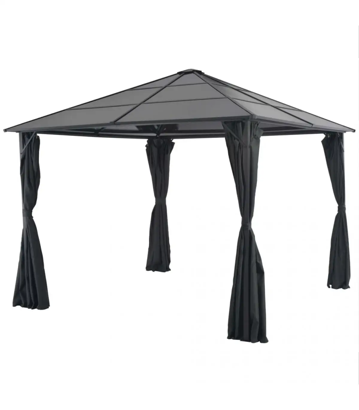 3x3 m black aluminum curtain gazebo tents