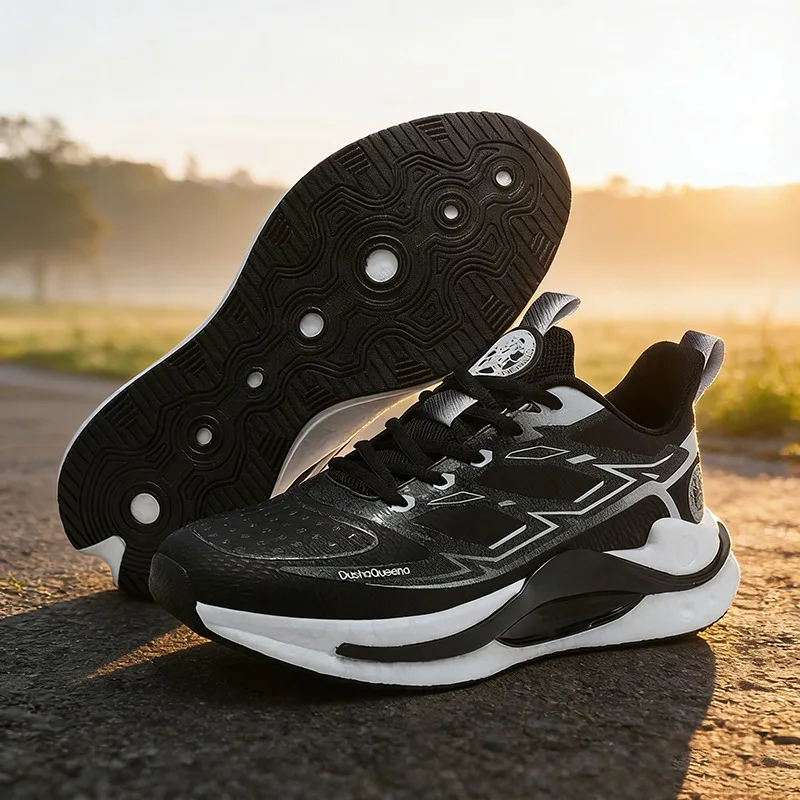 أحذية رجالية 2026 أحذية رياضية كاجوال جديدة للفصول الأربعة، شبكة مسامية، نعل ناعم خفيف الوزن، مناسب للسفر والمشي لمسافات طويلة في الهواء الطلق
