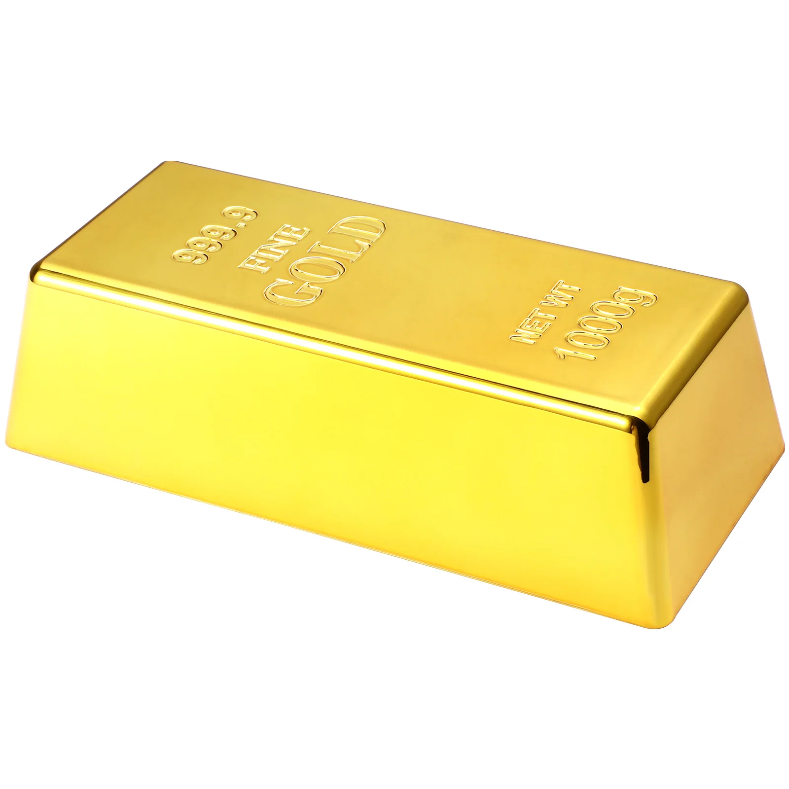 

Simulated Golden Brick Door Stopper 700g PVC Plastic Home Decor Creative Toy Non Slip Pad for Bedroom Window Furniture Party