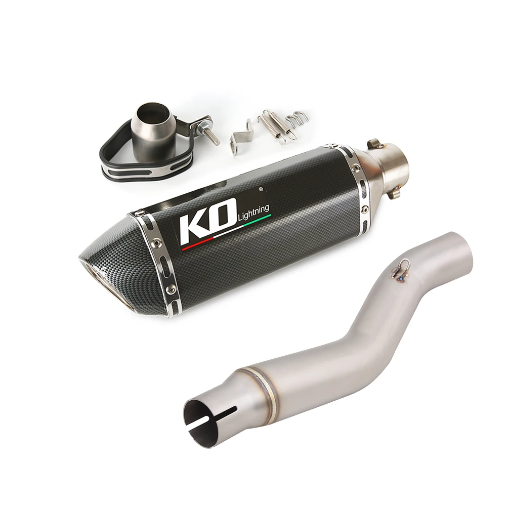 

Slip On For Honda CBR250R 2011-2016 Motorcycle Exhaust System Middle Link Pipe Escape Moto Muffler Stainless Steel
