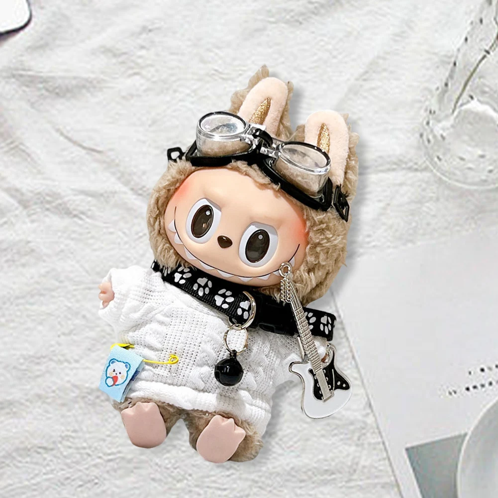 17cm Outfit Accessories Sweater Goggles Dog Collar Guitar Fashion Clothes Doll Cute Clothes Dolls Accessories