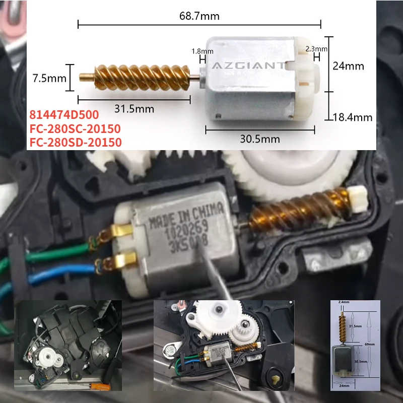 Dla Kia Sedona Carnival 2006-2014 samochód lewego prawego zamek do drzwi przesuwnych siłownik OEM 814474D500 FC-280SD FC-280SC-20150 1020269