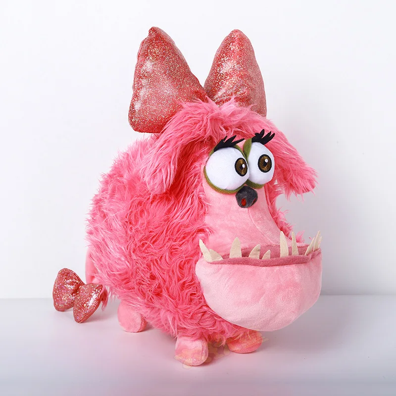 High-quality Version Gru Dog Plush Doll Pokemon Superior Long-Haired Pink Kyle Dog Cute Long Hair Pink Dog Doll Girls Toy