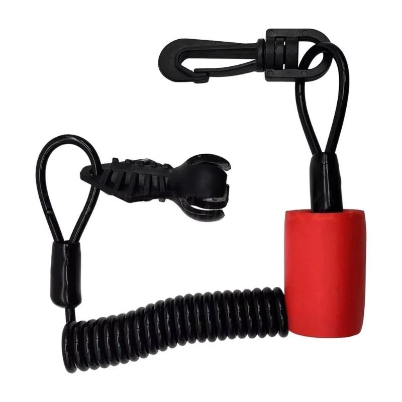 

652F High Strength Plastic Safety Key Lanyard Easy Install Safety Key Lanyard Waterproof Key Lanyard Clip for Boats RXT