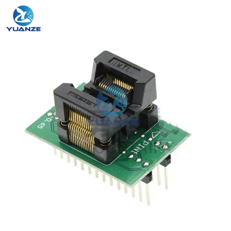 1PCS SSOP28 TSSOP28 TO DIP28 programmer adapter socket TSSOP TO DIP CONVERTER test chip IC FOR 0.65MM PITCH