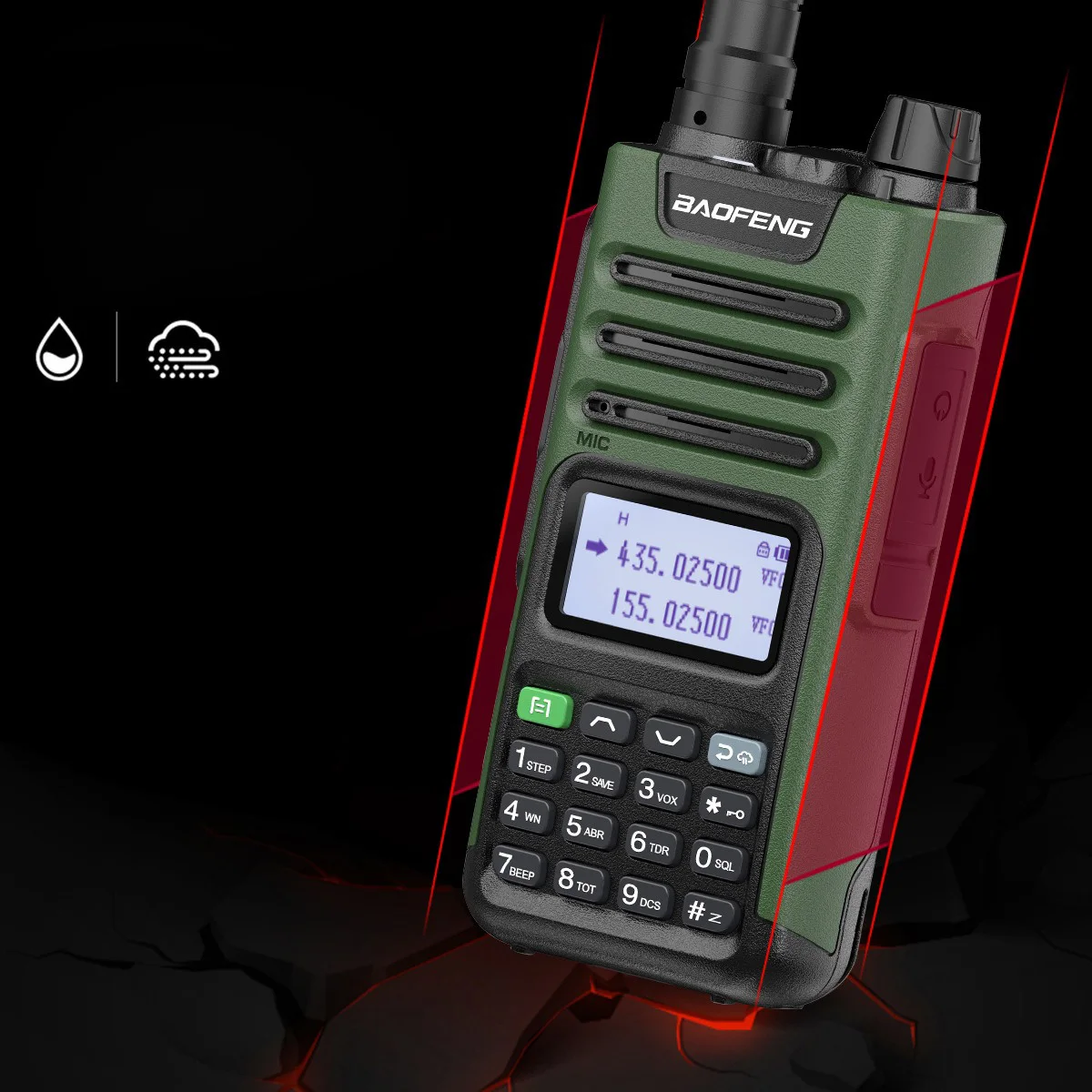 Baofeng UV-13 PRO مكافحة سقوط لاسلكي تخاطب الأشعة فوق البنفسجية قطعة مزدوجة المحمولة لمسافات طويلة نوع-C شحن مباشر الاتصال الداخلي الصيد في الهواء الطلق