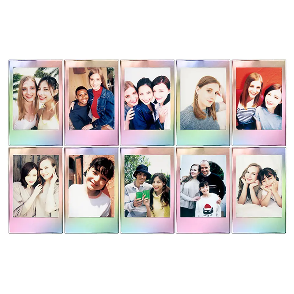 10/20 ورقة فيلم فوجي فيلم Instax Mini، ذيل حورية البحر + ماكارون، 12 لون، مناسب لكاميرات Fuji Instax Mini 11 و7s و70 - 5