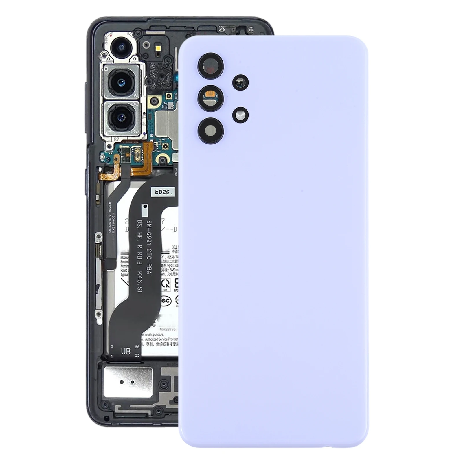 For Samsung Galaxy A32 5G Battery Back Cover with Camera Lens Cover