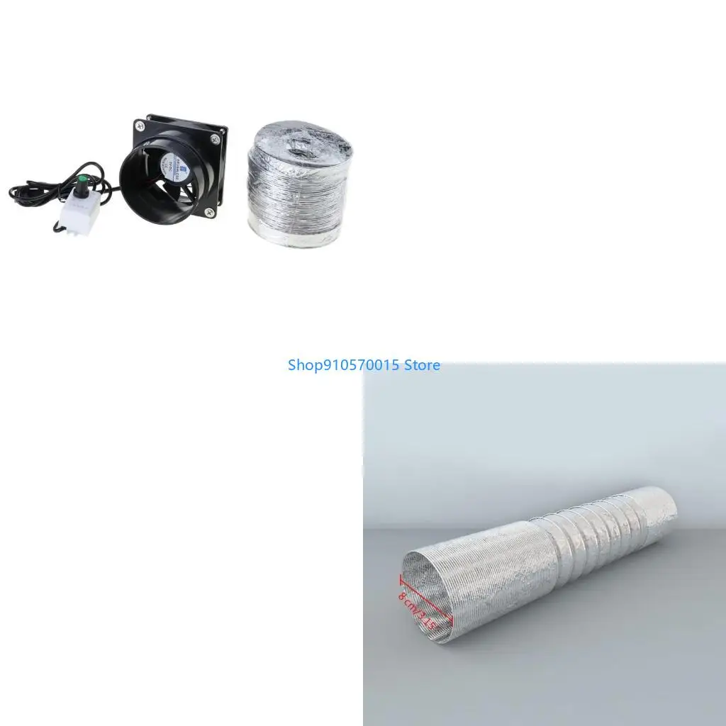 

B95C USB Adjustable Speed Air Ventilation Blower Inline Window Exhauster