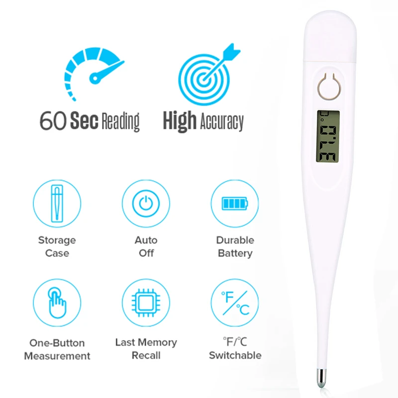 Household Thermometer Baby Adult Medical Ear Thermometer Digital Thermometer Fever Thermometer Pulse Oximeter Finger Medical