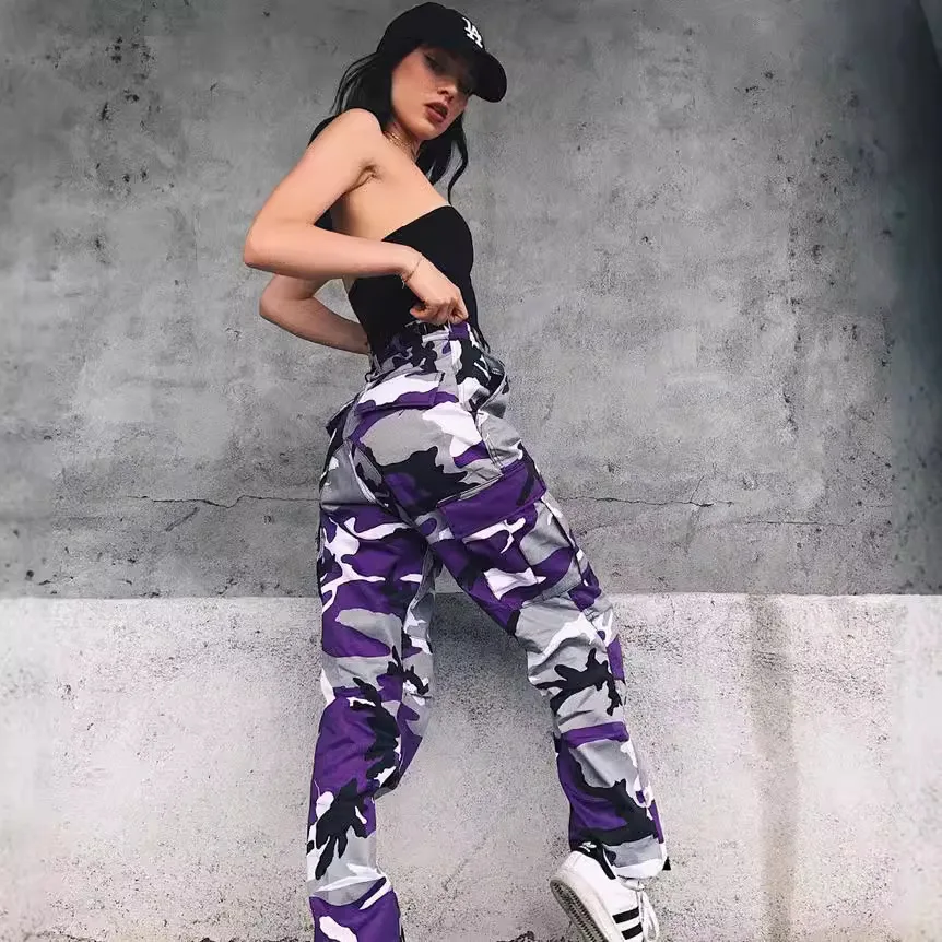 

2024 Spring Camouflage Workwear Harlan Casual Pants Loose Fit Cotton Youthful Vitali Sle Cross-Border Wi New Model