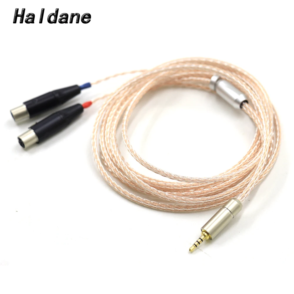 Haldane 16Cores UPOCC Copper Silver Mixed Headphone Upgrade Cable for Audeze LCD-3 LCD-2 LCD-X LCD-XC LCD-4z LCD-MX4 LCD-GX Cord