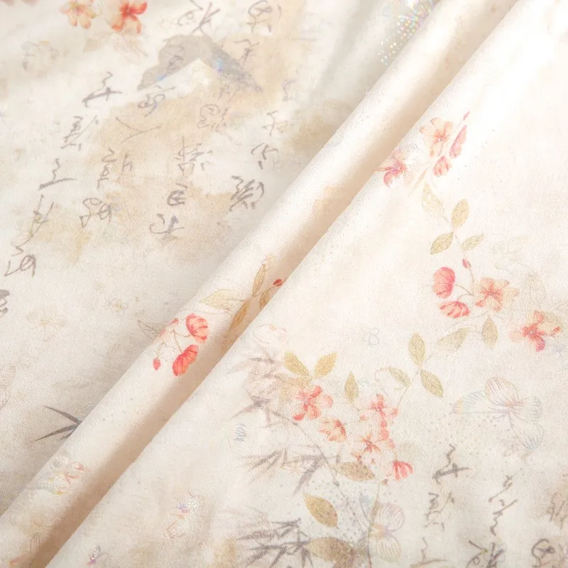 

The fabric of traditional Chinese style jacquard cheongsam single-sided dress is Xiangyunsha