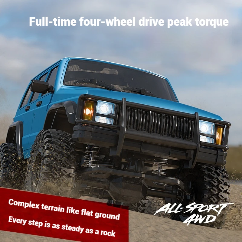 

New product 1:18 Cherokee simulation climbing car linkage lights RC full proportional remote control car off-road vehicle