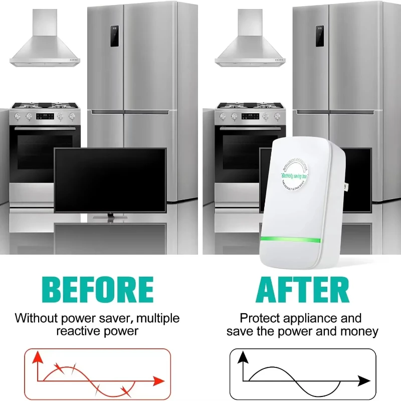 2025 Update Intelligent Power Saver Home Energy-saving Device High Efficiency Electricity Saving Box US/EU Plug 90V-250V - Image 5