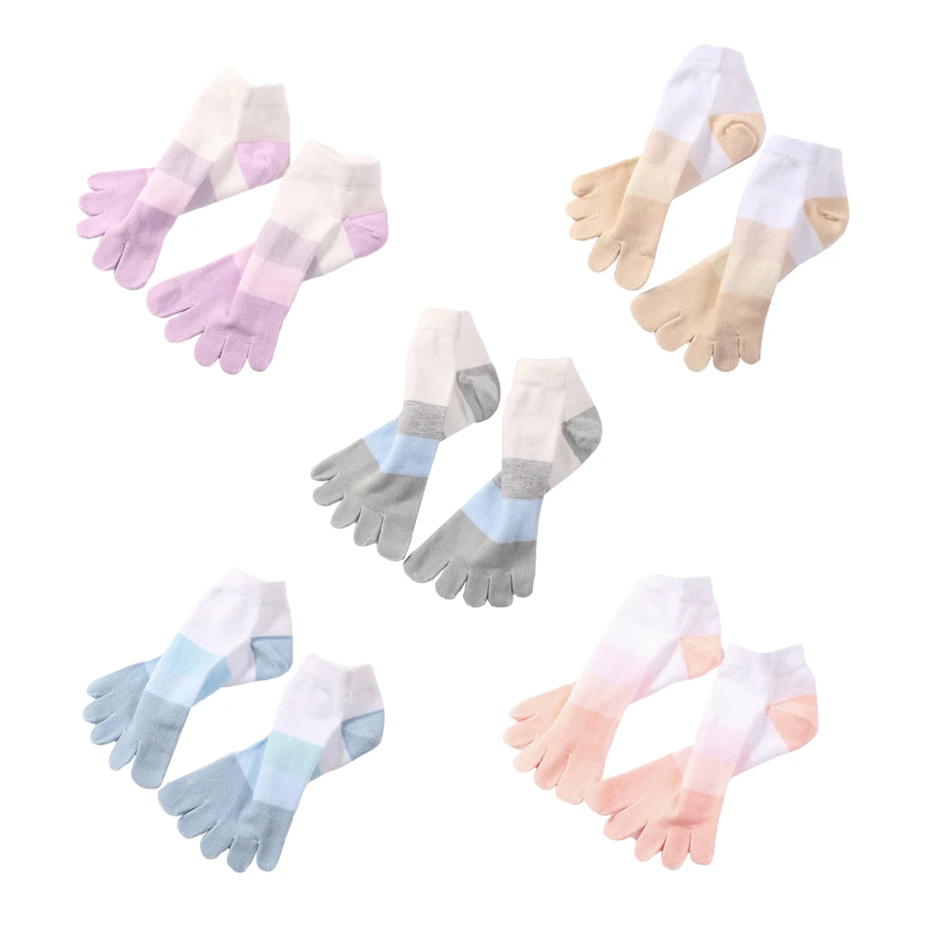 جوارب بأصابع السباق جوارب قطنية قابلة للتنفس مع خمسة أصابع للرجال و