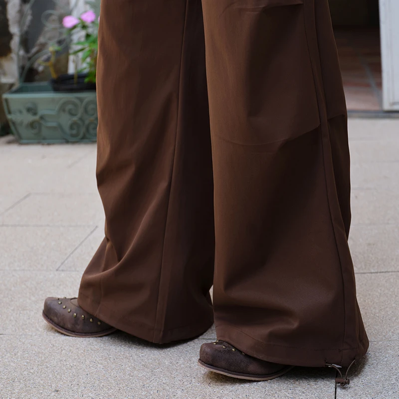 ARTKA 2025 Autumn New Women Pants Fashion Casual High Waist Drapping Straight Trousers Loose Wide Leg Pants With Belt KA52050Q