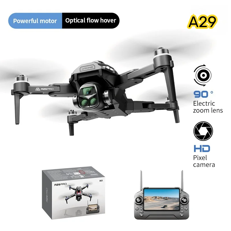 A29 Mecha Drone 5.6 Inch Built-in Screen Controller All-round Obstacle Avoidance 90° Electric Camera Birthday Xmas Gift Toy
