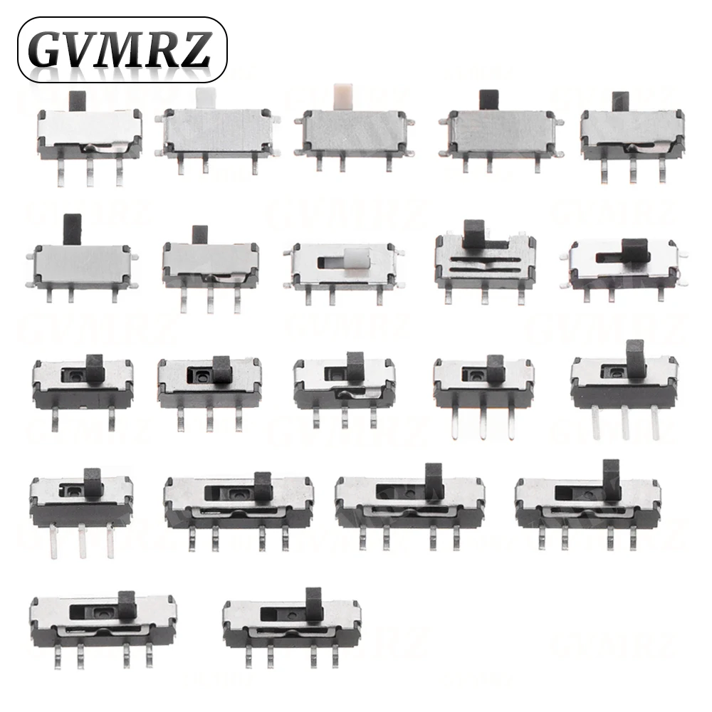 20PCS MSK12C01/02 MSK23D19 MSS22D18 Mini Miniature DIP SMD 3PIN 6PIN 8PIN Slide Switch Handle High 1.5/2/3MM MSKT22D14