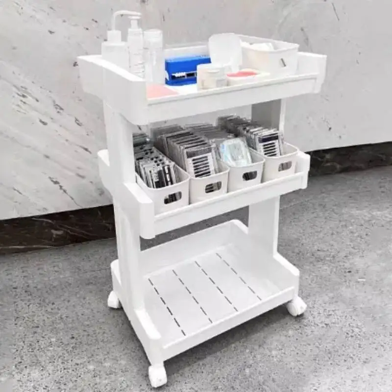 

Ultralight Beauty Salon Trolley with Wheels Nail & Eyelash Special Tool Trolley Salon Furniture Multi-layer Drawer Tool Cart