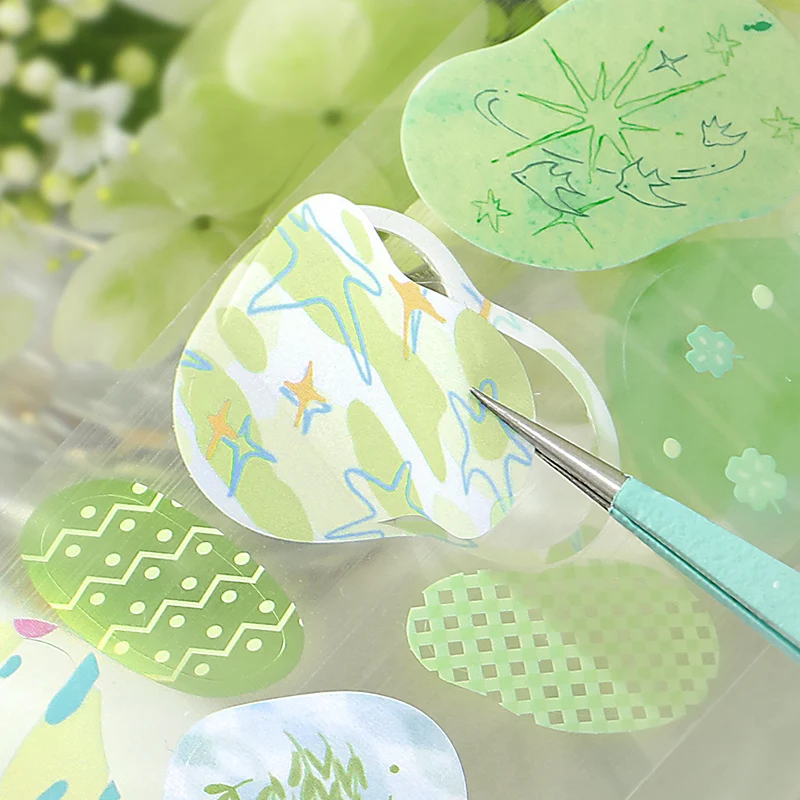 50mm * 3m Collage Inspiration Library Series Kawaii Ins Cute Dessert Sparkling Washi Tape DIY Scrapbook Aesthetic Masking Tape