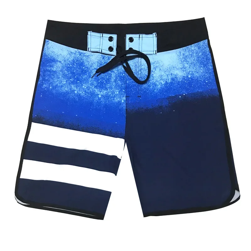 Beach Board Shorts Quick Dry Summer Siwmwear Elastic Liner Briefs Striped Swim Trunks Gym Shorts Male Beach Wear Running shorts