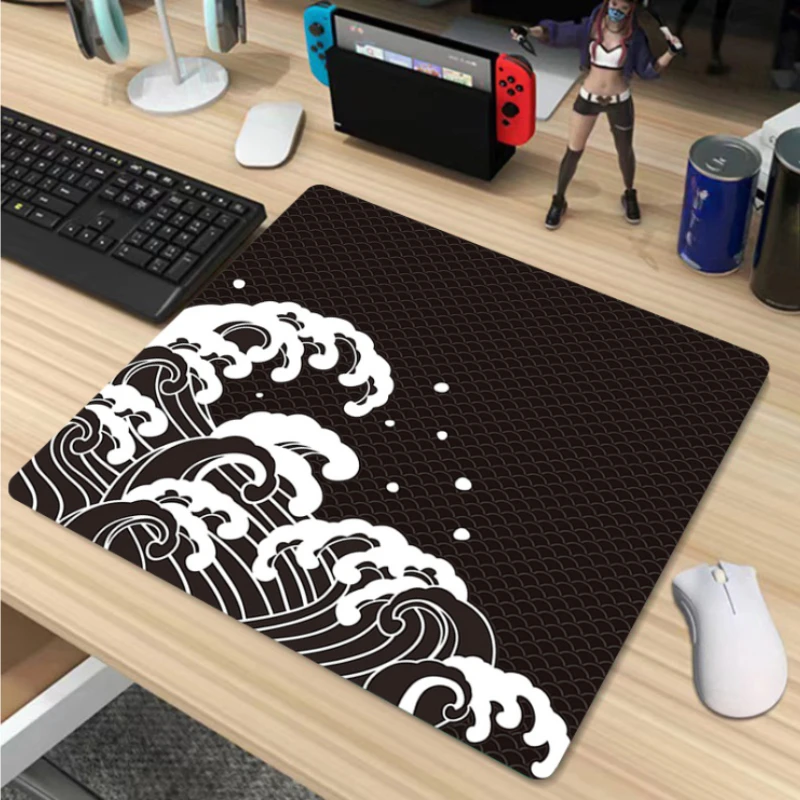 

Small Size Wave Series Mouse Pad Natural Rubber Gaming Control Xs Mousepad Gaming Pc Accessories For Office Non-slip Deskmat