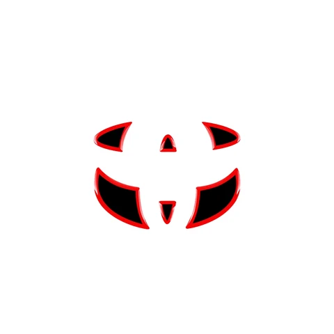 Красно-синяя наклейка-эмблема на руль автомобиля для Toyota CHR, Corolla, Camry, Rav4, Auris, Avalon, Prius, Prado, Yaris, Hilux
