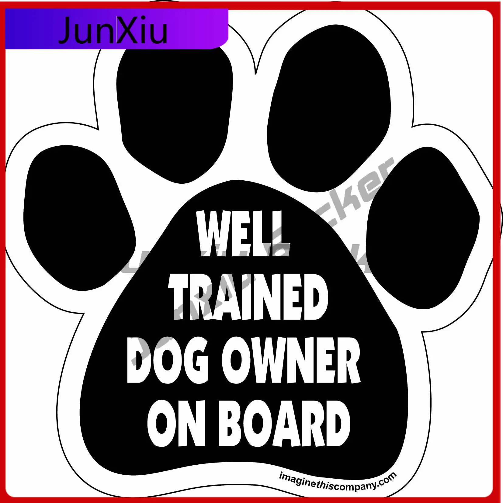 

Imagine This Paw , Unique Car Laptop Window Bumper Waterproof Vinyl Decal Gift Trendy Retro Cute Funny Funny Funny Retro