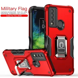 Car Mount Holder Magnetic Armor Case For TCL 20 XE Military Flag Shockproof TPU Fundas For T-Mobile Revvl V+ 5G V Plus Cases