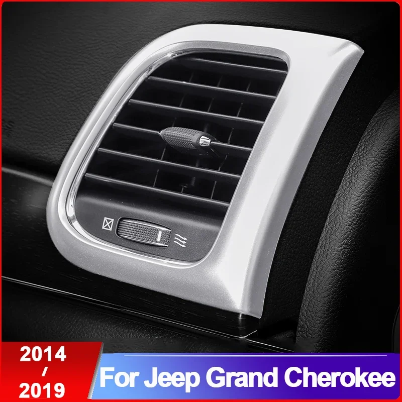 Декоративные накладки на воздуховоды кондиционера для Jeep Grand Cherokee 2014-2019 годов выпуска, аксессуары для стайлинга автомобиля