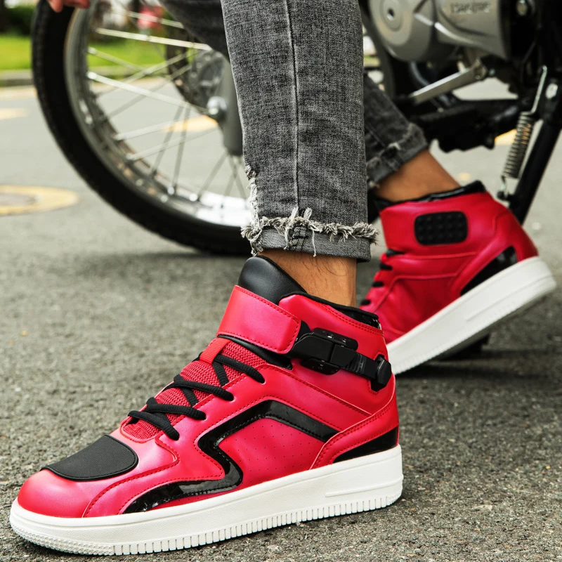 أحذية ركوب الدراجات النارية الواقية الجديدة للجنسين للفصول الأربعة عالية الجودة ومضادة للانزلاق، أحذية ركوب الدراجات على الطرق الوعرة قابلة للتنفس