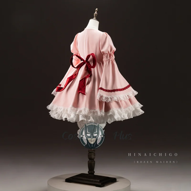 أزياء أنيمي روزن هينيتشيغو التأثيرية للنساء البكر للهالوين فستان لوليتا وردي لطيف كرنفال حفلة عيد الميلاد ملابس لعب الأدوار #5