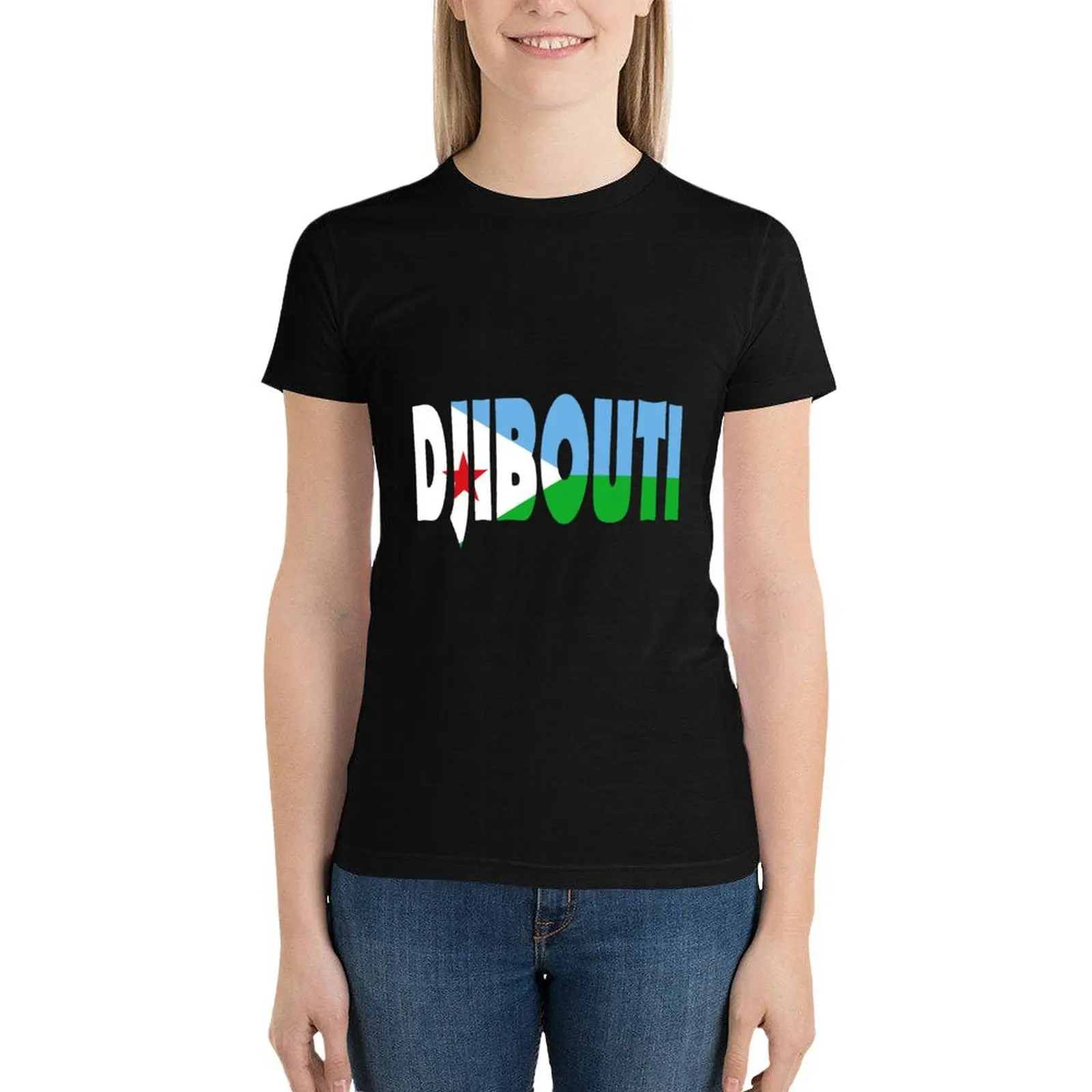 

Djibouti T-Shirt kawaii clothes funny black t shirts for Women