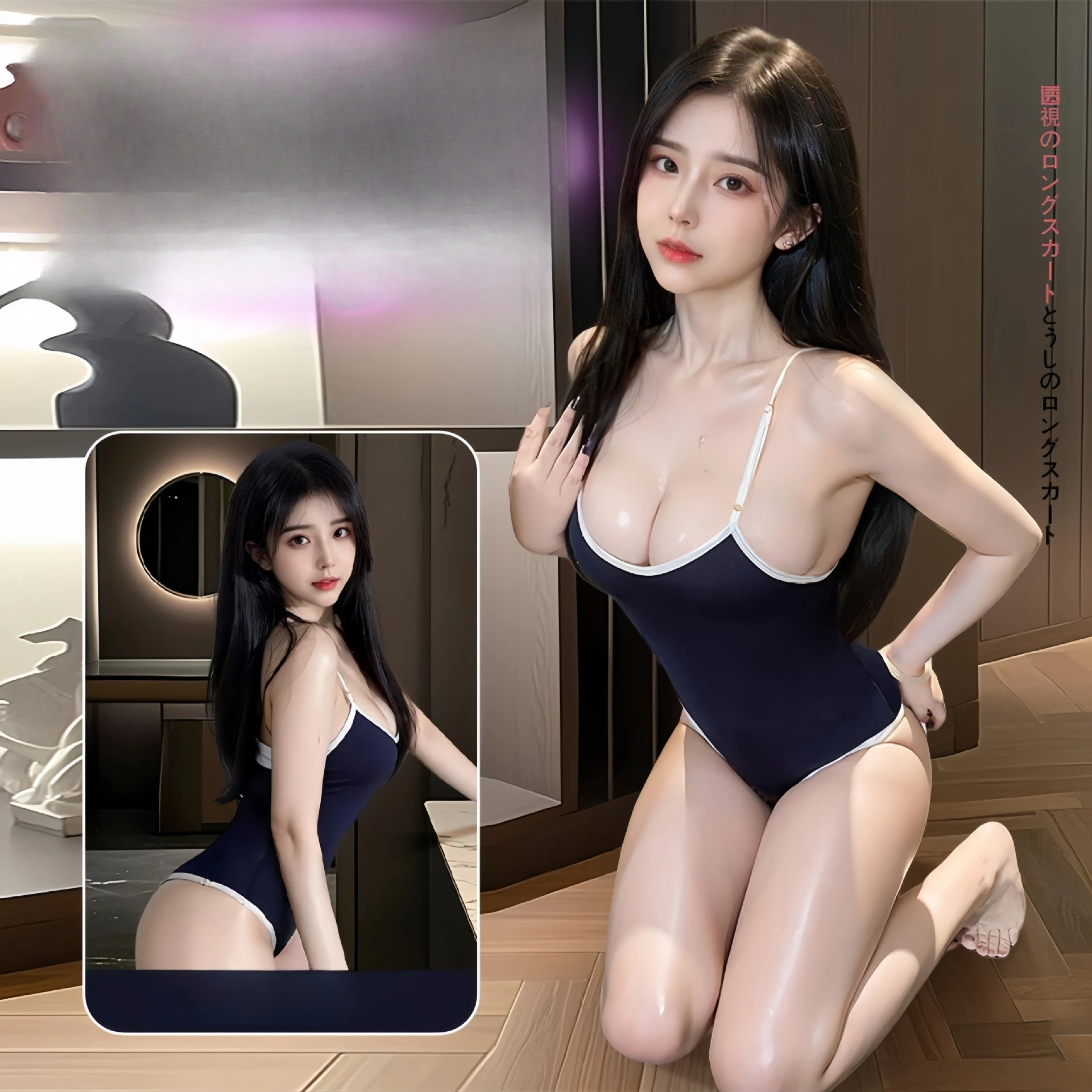 

Summer Swimming Pool Party Anime Girl Swimwear Dress Role Play Women's Nightwear Nightwear Uniform Clothing Erotic lingerie