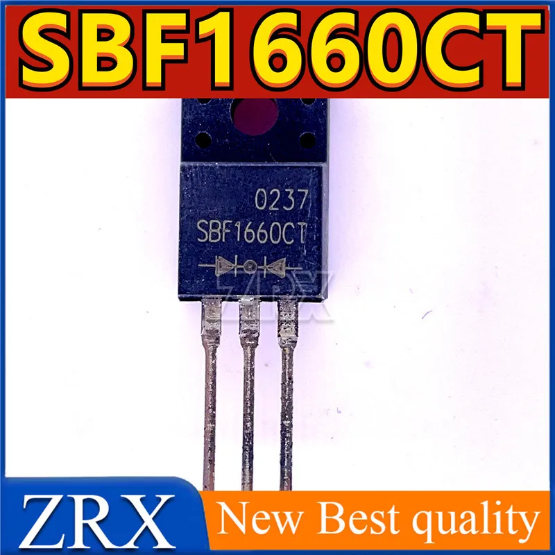 オリジナルのショットキーダイオードsbf1660ct、新品、ロットあたり5個