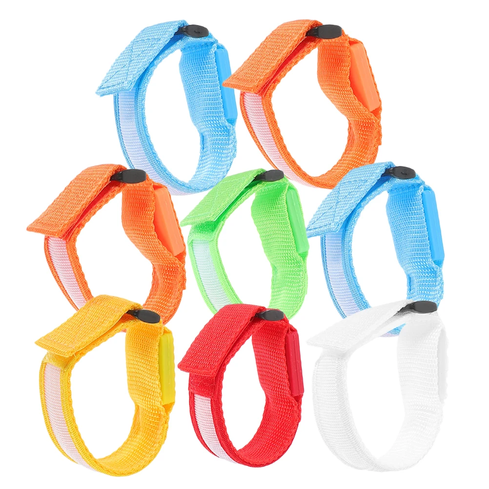 

8pcs LED Glowing Wristbands Colorful Light Up Bracelets for Concerts Night Running Camping Events Reusable Outdoor Sports