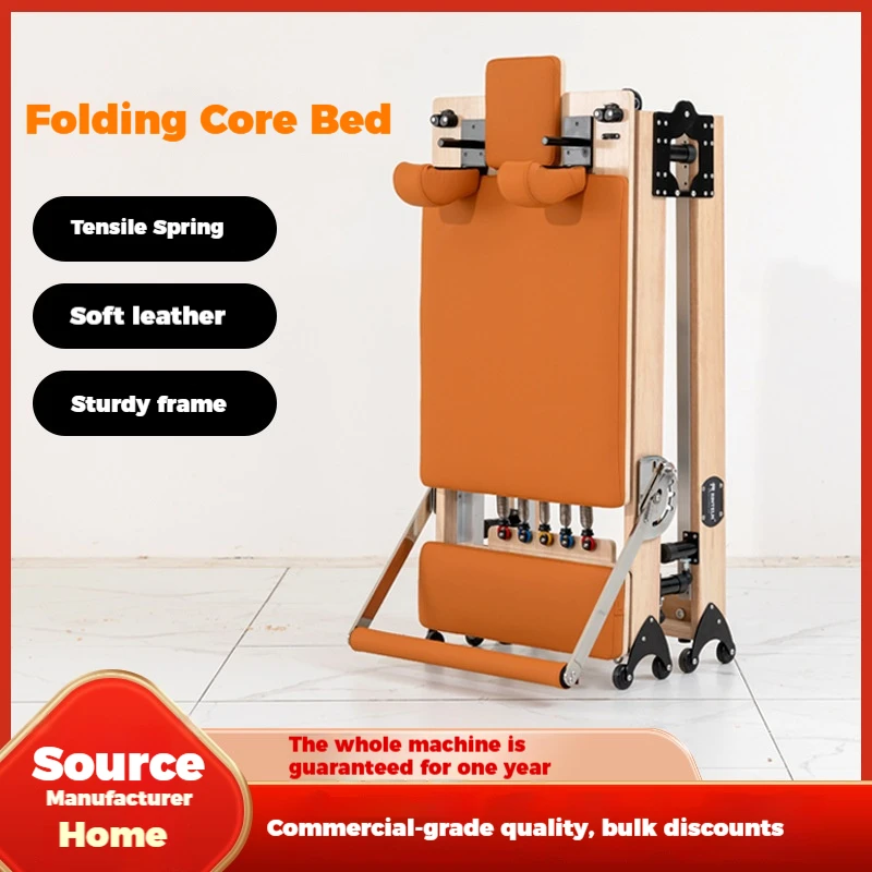 Folding core bed, large equipment, yoga studio, private teaching, specialized training, maple Pilates folding bed