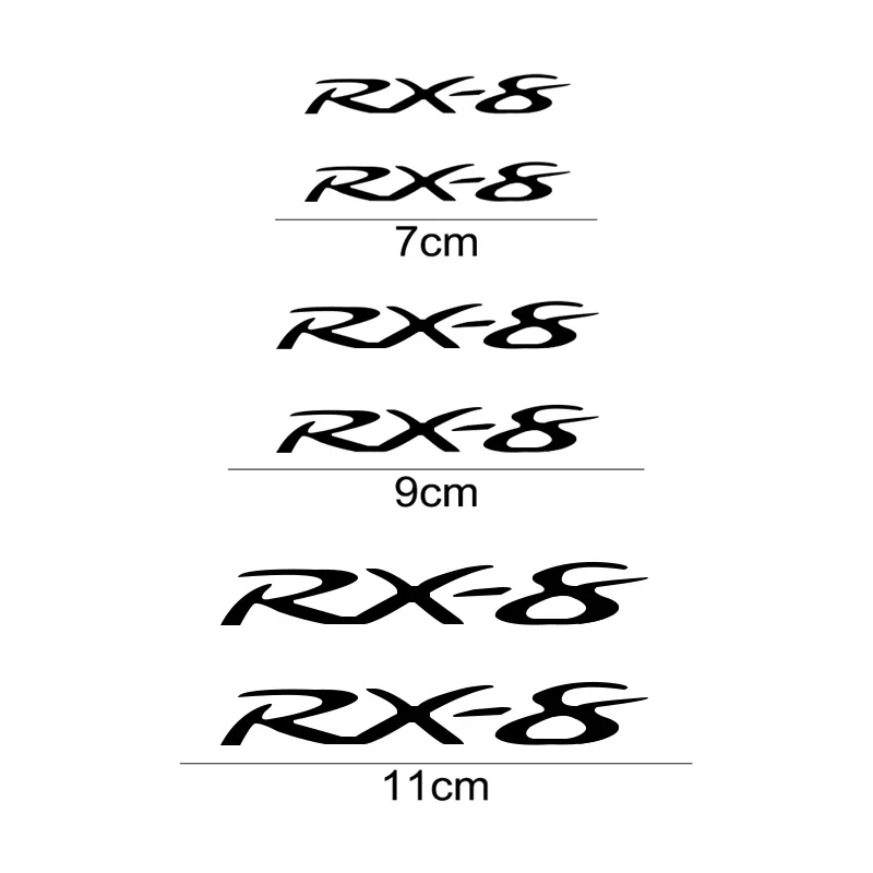 6pcs/set Car Brake Caliper Cover Decal Decoration for Mazda RX8 Logo 3 6 SKYACTIV RX7 CX-3 CX-4 CX-6 CX-5 CX7 CX8 CX-9 CX-30
