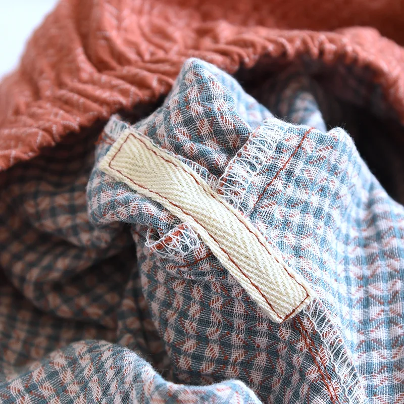 2026 Frühjahr/Sommer Neues Japanisches Kimono-Set für Paare, 100% Baumwolle, Lässiger Zweiteiler für Männer und Frauen, Gemütliche Hauskleidung mit Fellbesatz, Schlafanzug – Detail 20
