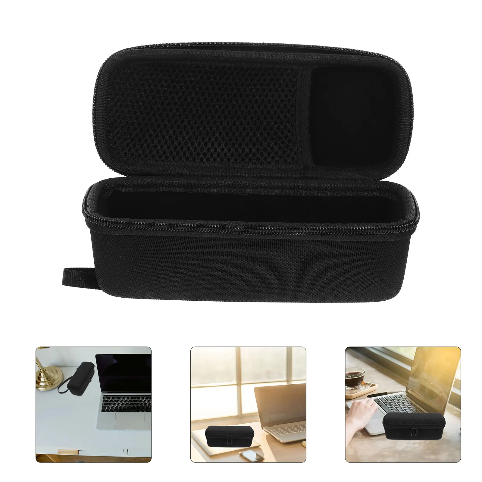 

Portable Speaker Storage Bag Shockproof Travel Case Compatible With Anker Wireless Eva Aluminum Alloy Material Lightweight Carry