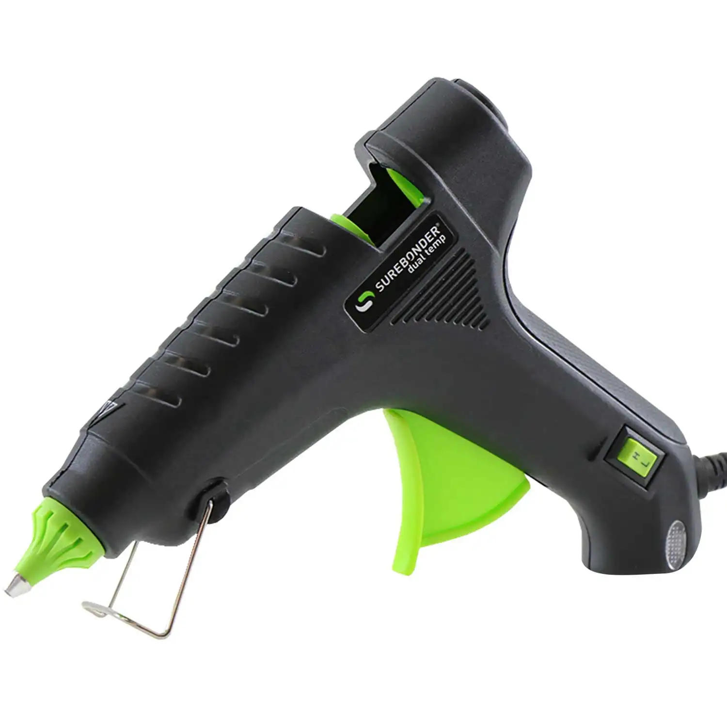 

Surebonder DT-270 Black/Green Essentials Series 40 Watt Full Size Dual Temperature Hot Glue Gun, Adjustable