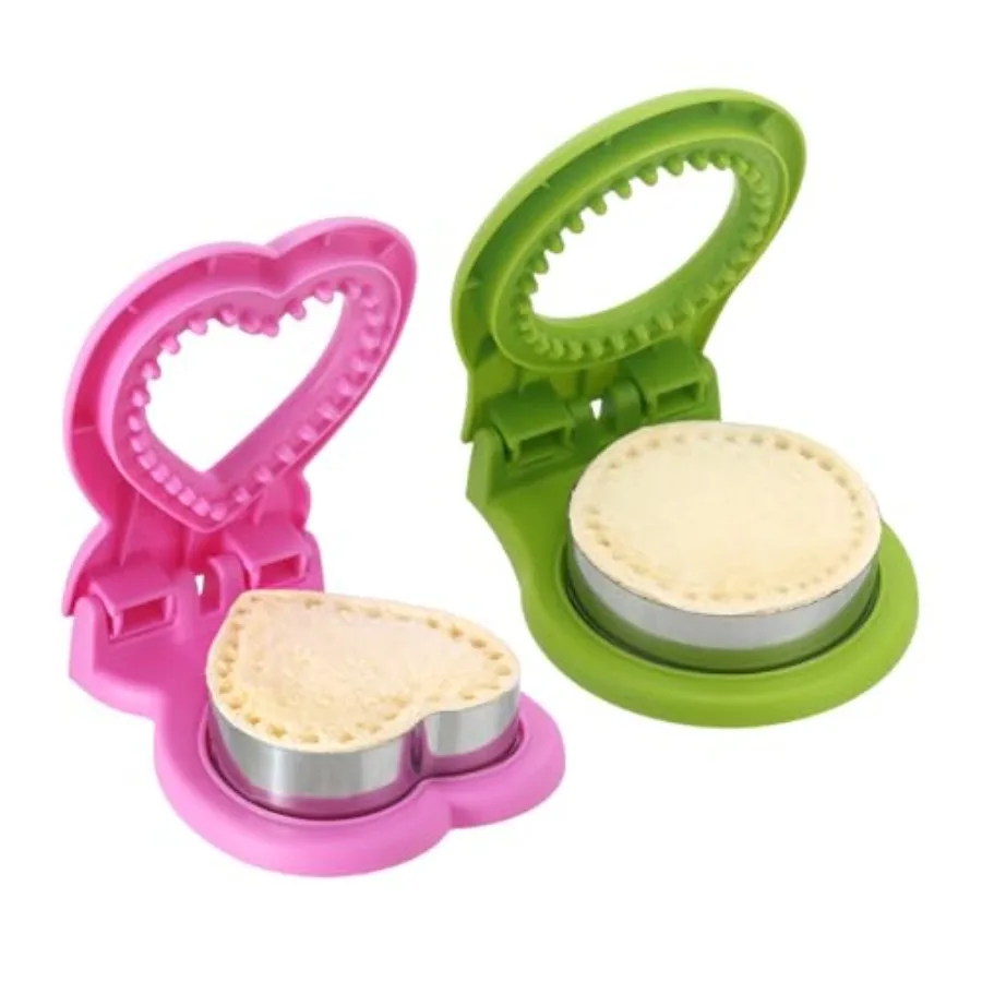 

Резак для сэндвичей и герметик, 2 упаковки для обеда: инструмент для удаления корочки из нержавеющей стали с удобной ручкой для арахисового масла PBJ