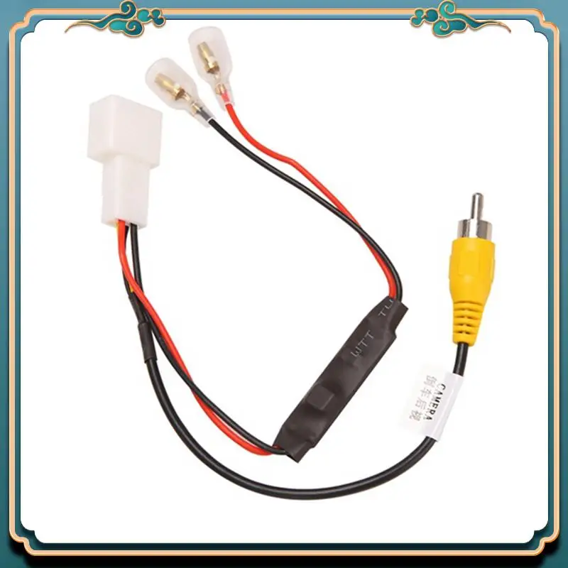 

Новейший 2 шт., удерживающий жгут проводов, черный кабель для камеры заднего вида, разъем адаптера, подходит для Toyota